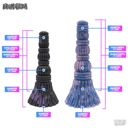 Brümhilda Halloween Dildo measurements