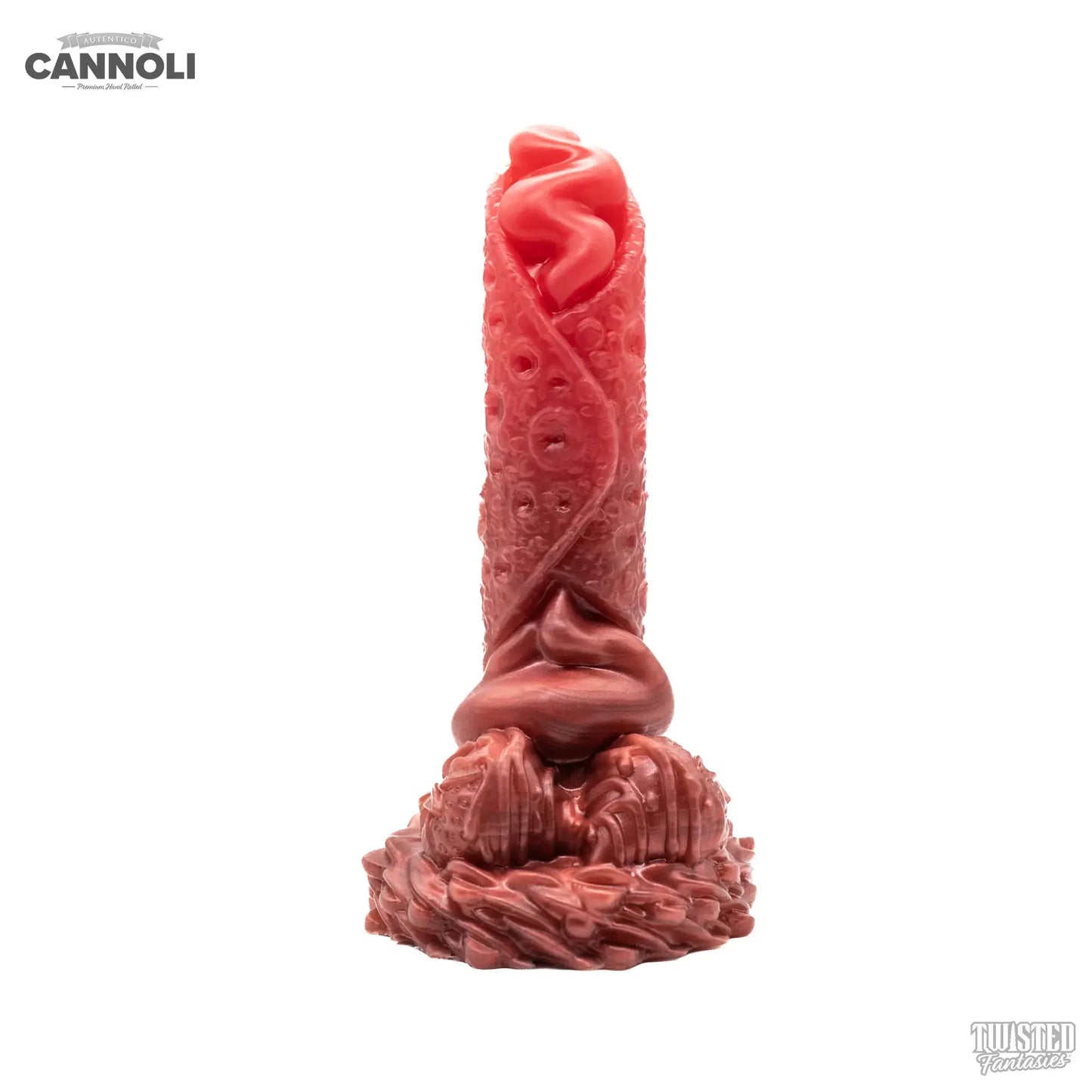 Cannoli Italian Pastry Dildo scarlet burgundy fade