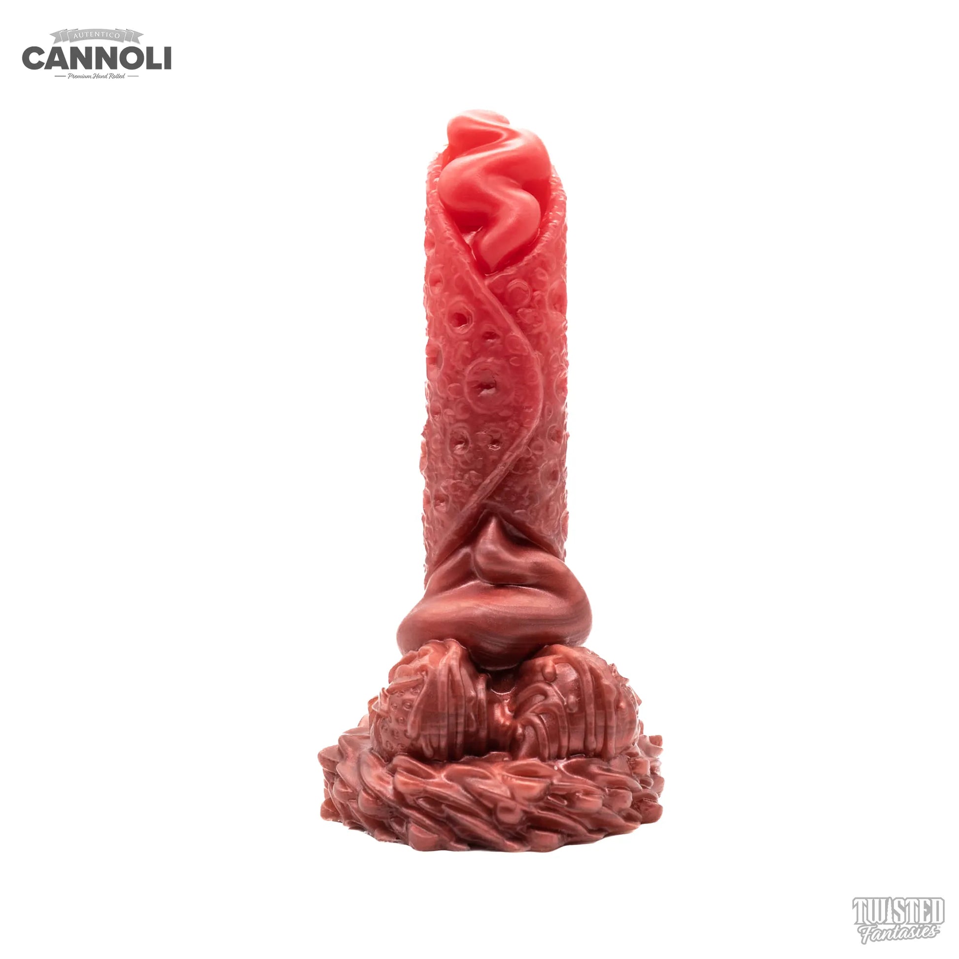 Cannoli Italian Pastry Dildo scarlet burgundy fade