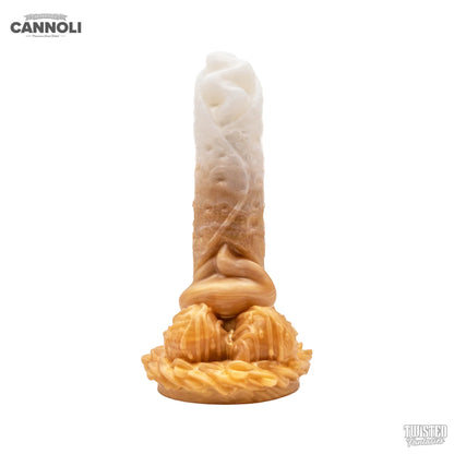 Cannoli Italian Pastry Dildo turmeric gold white fade