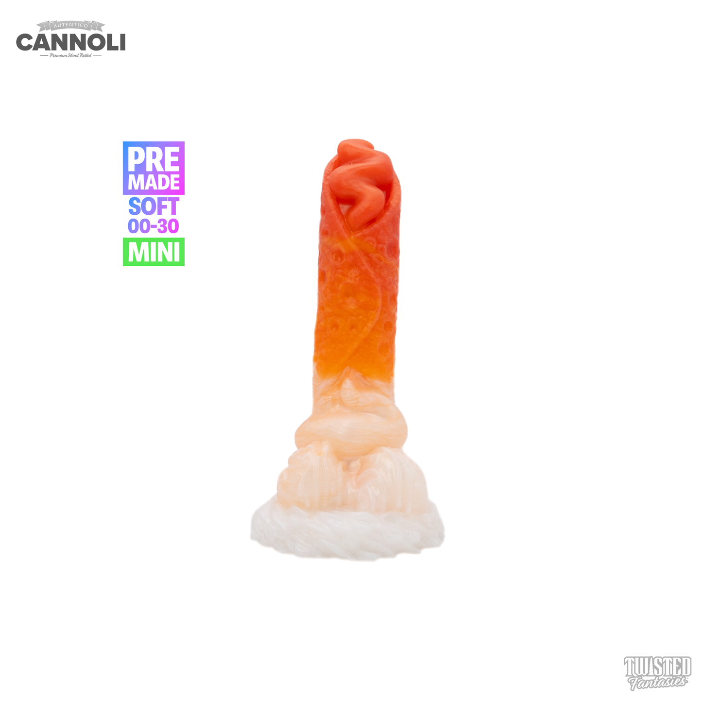 Premade Mini Cannoli the Pastry Dildo - Med - Suction Cup