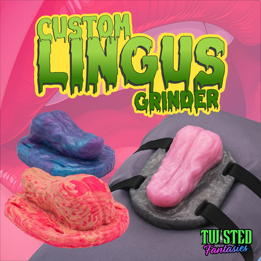 Customize your own tongue-shaped grinder sex toy. Our grinder sex toys can be strapped to any pillow, rolled-up blanket or towel for your solo play adventures.
