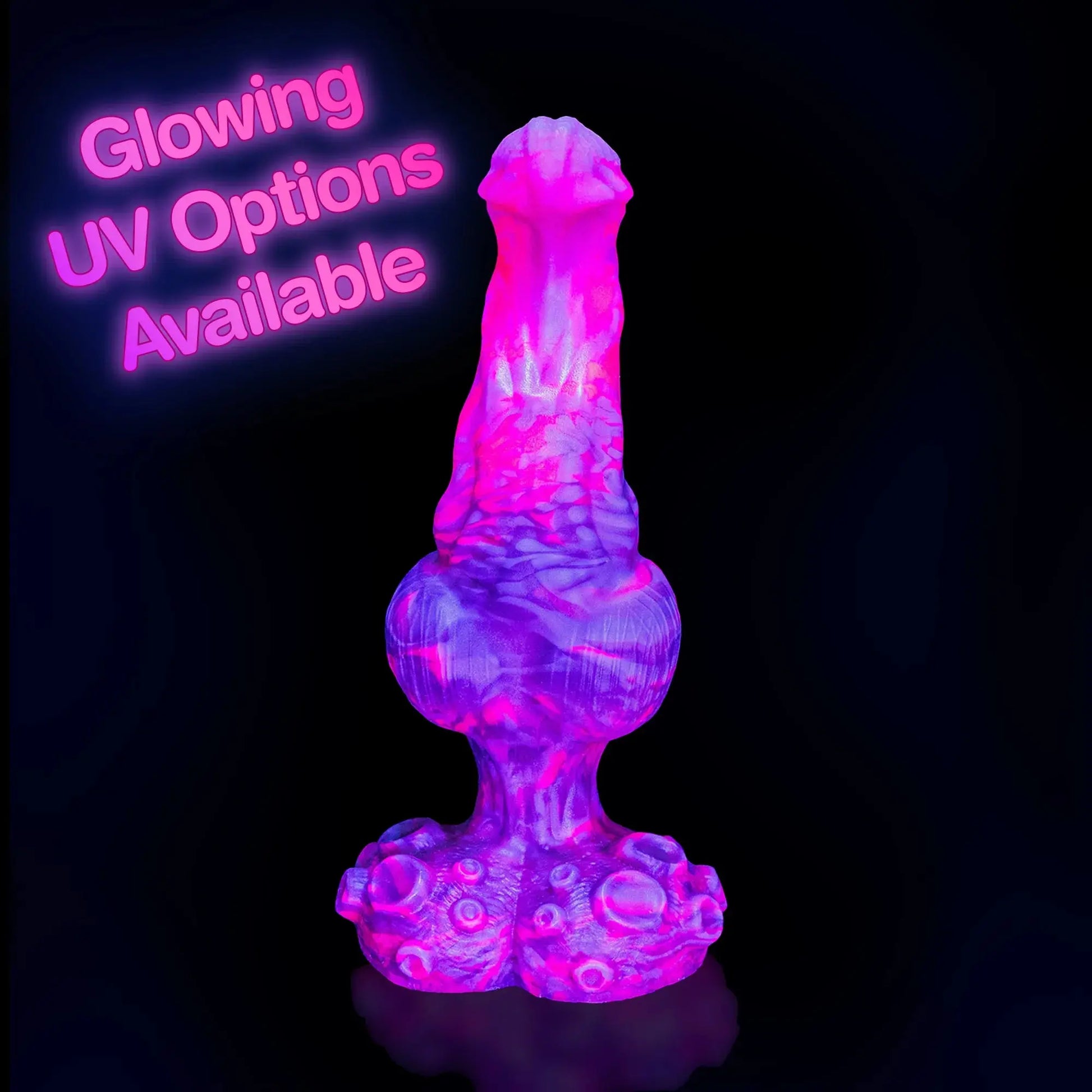 Dominus Knotted Creature Dildo uv glow in the dark