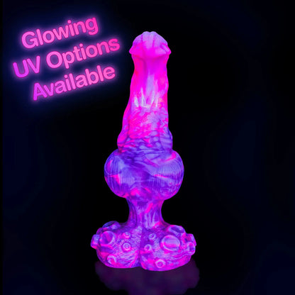 Dominus Knotted Creature Dildo uv glow in the dark