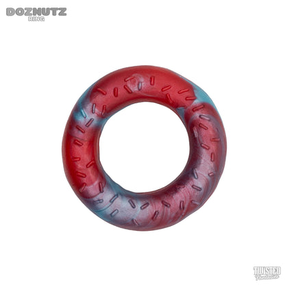 Doznutz Donut Cock Ring red and blue