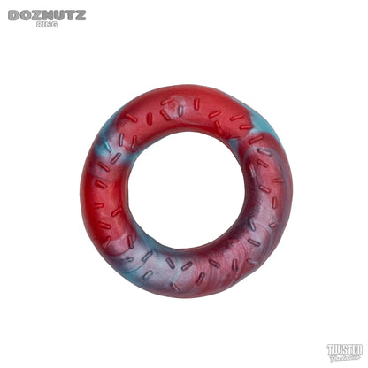 Doznutz Donut Cock Ring red and blue