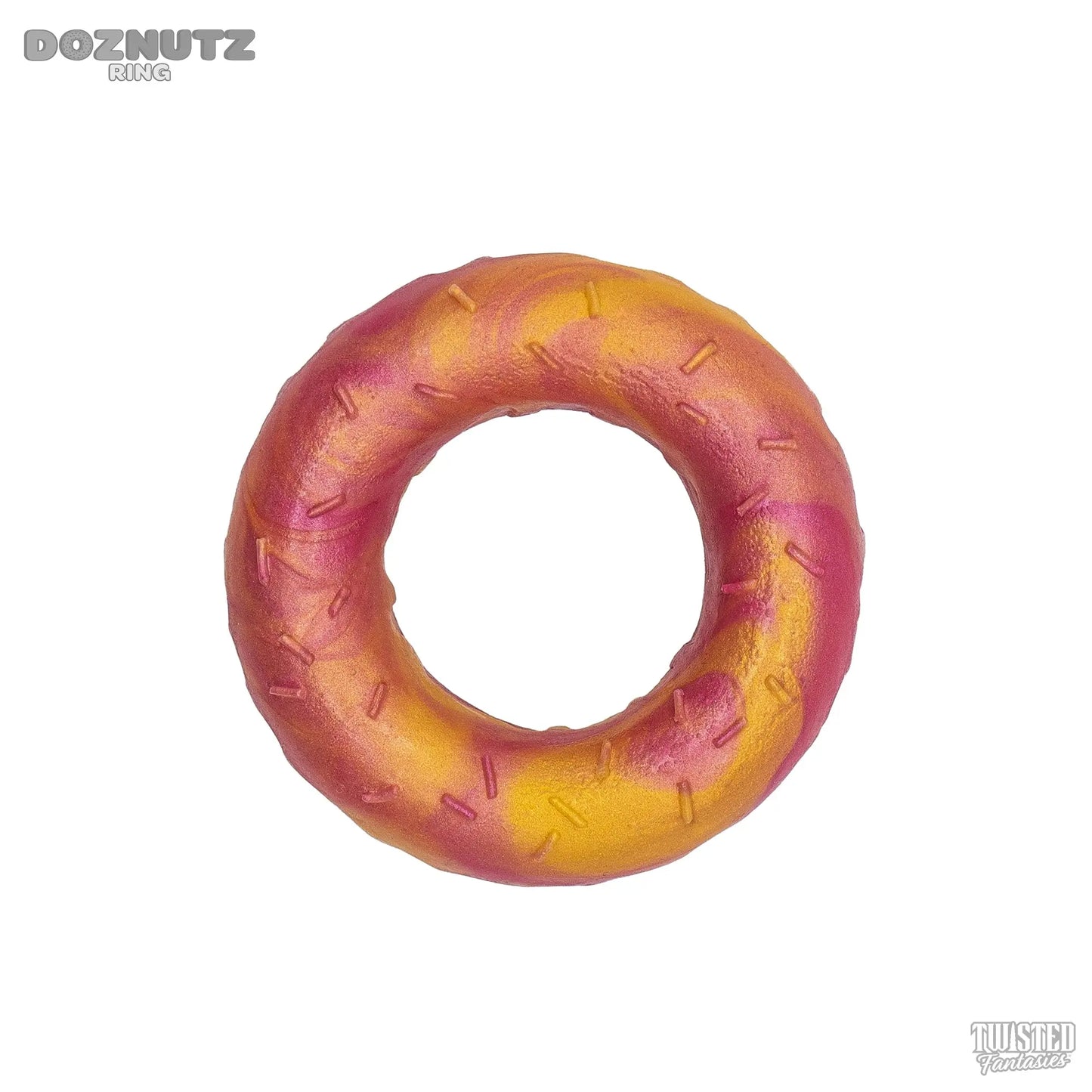 Doznutz Donut Cock Ring yellow and pink