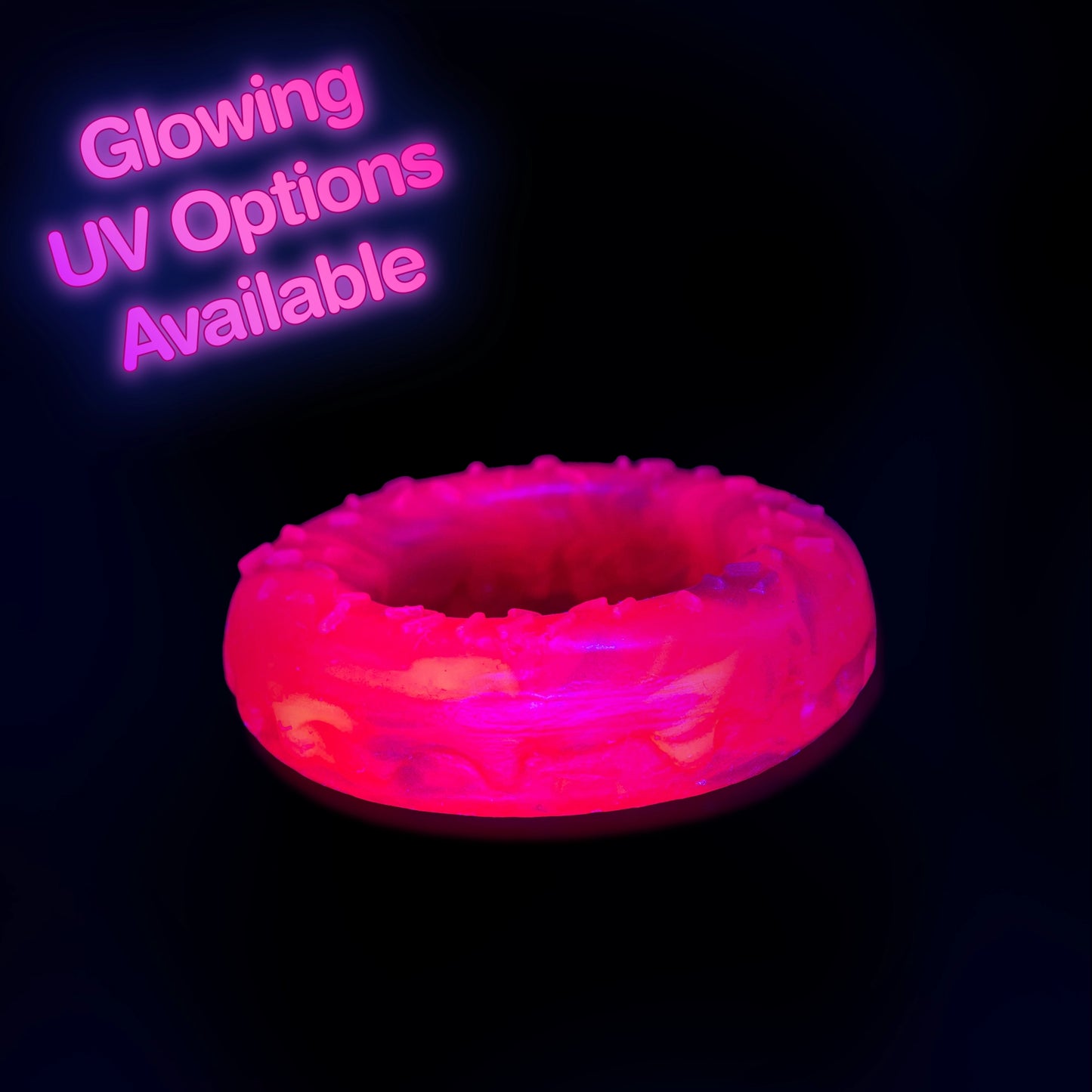 Doznutz Donut Cock Ring UV Black Light