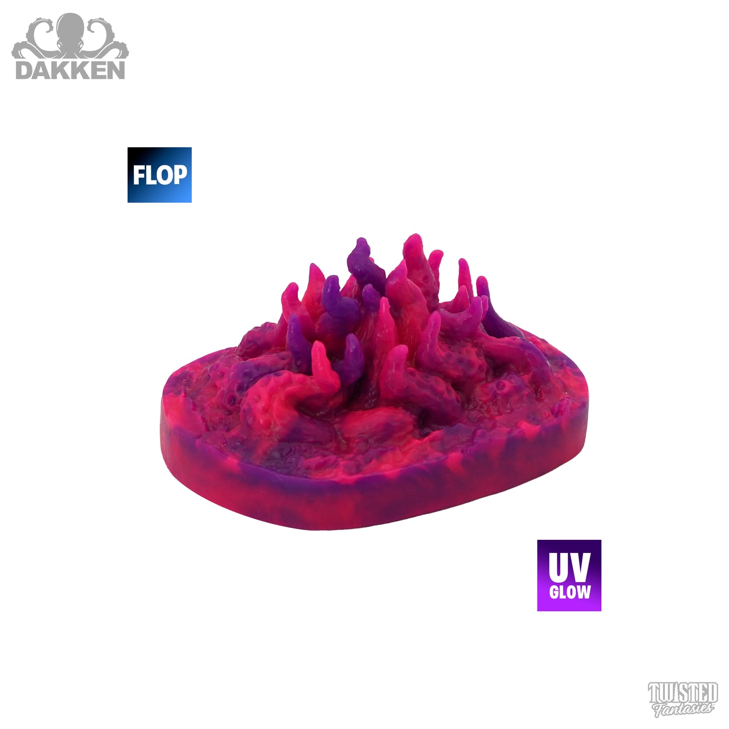 Flop Dakken the Tentacle Mini Sex Grinder - Medium - Suction Cup (UV)