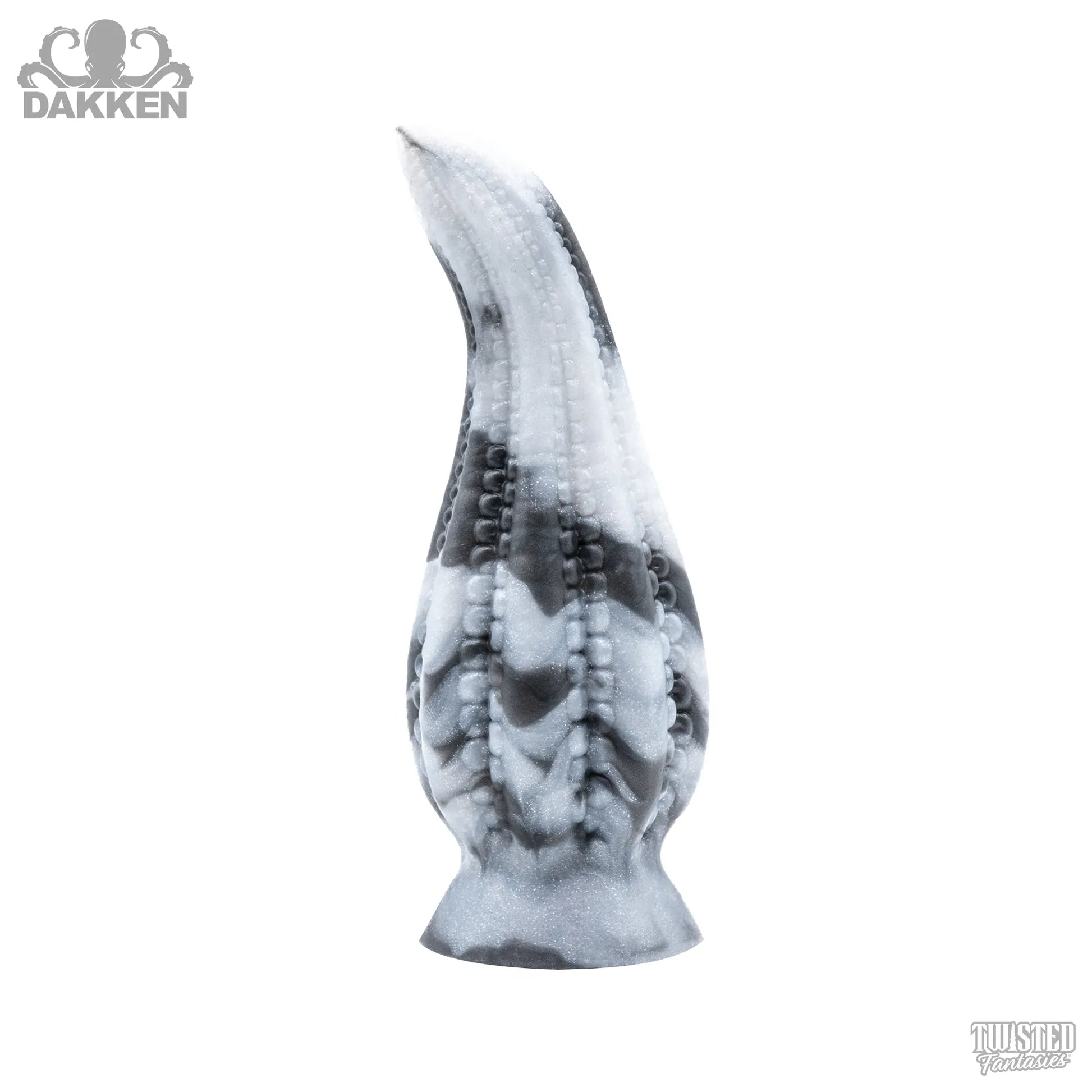 Dakken Octopus Tentacle Dildo black white marble