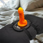 Dick the penis dildo on solo saddle dildo mount