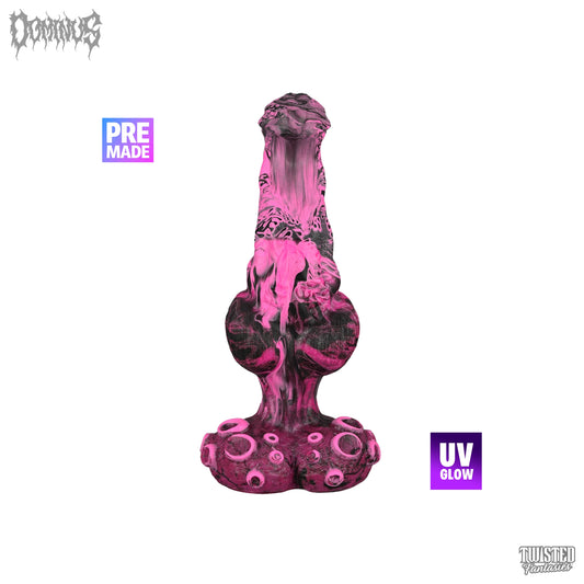 Premade DOMINUS the Knotted Demon Dildo - Medium - Suction Cup (UV)