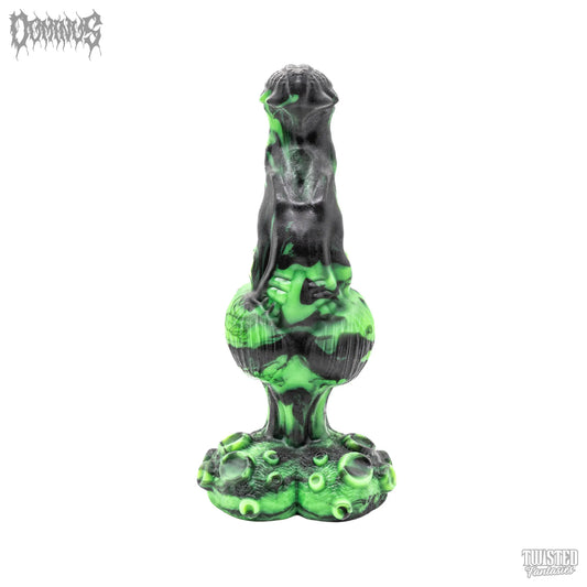Dominus Knotted Creature Dildo green black marble