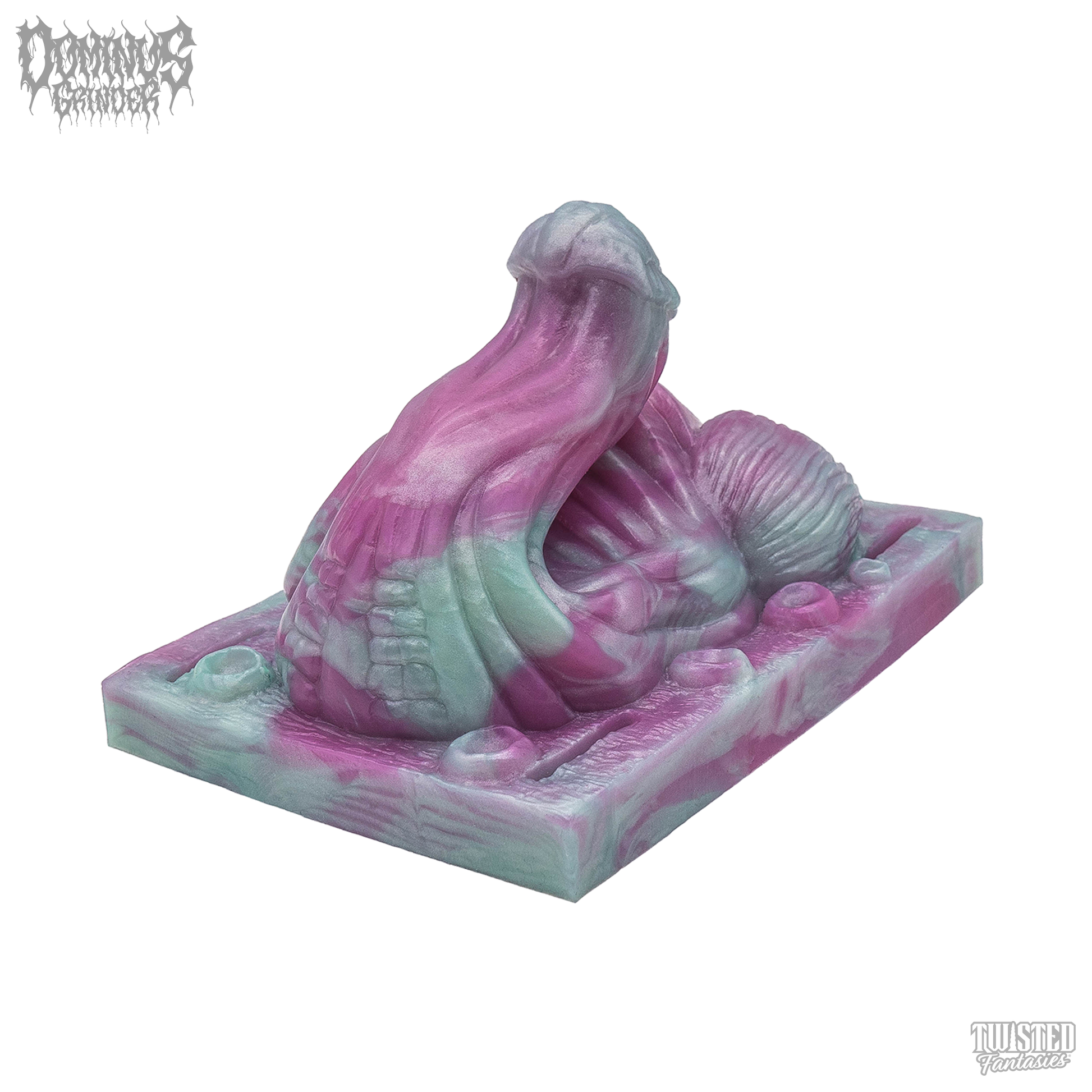 Dominus Insertable Sex Grinder pink turquoise marble