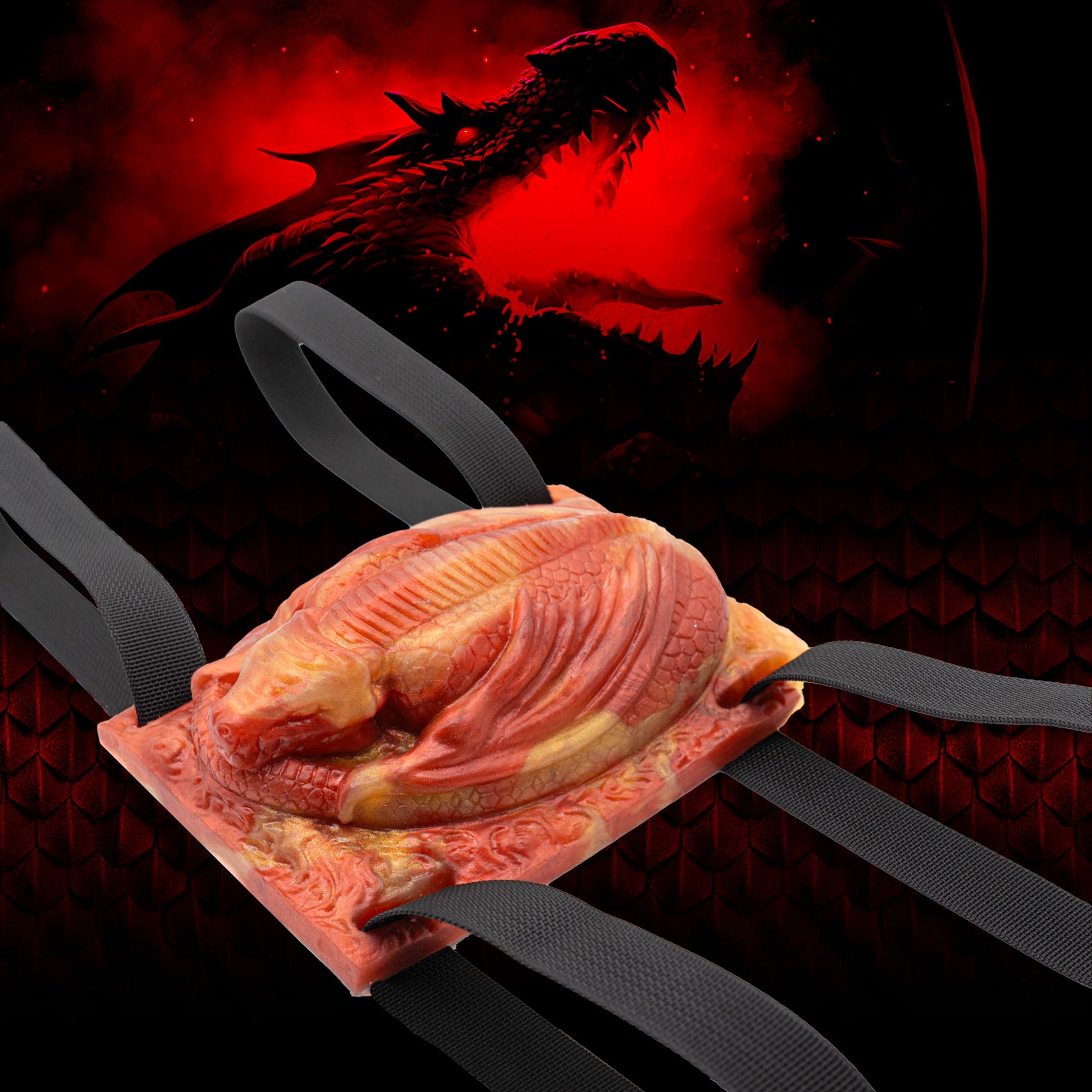 Our dragon-inspired grinder sex toy. Our grinder sex toys strap securely to any pillow, rolled-up blanket or towel, transforming into your very own sex saddle for your humping and grinding pleasures. 