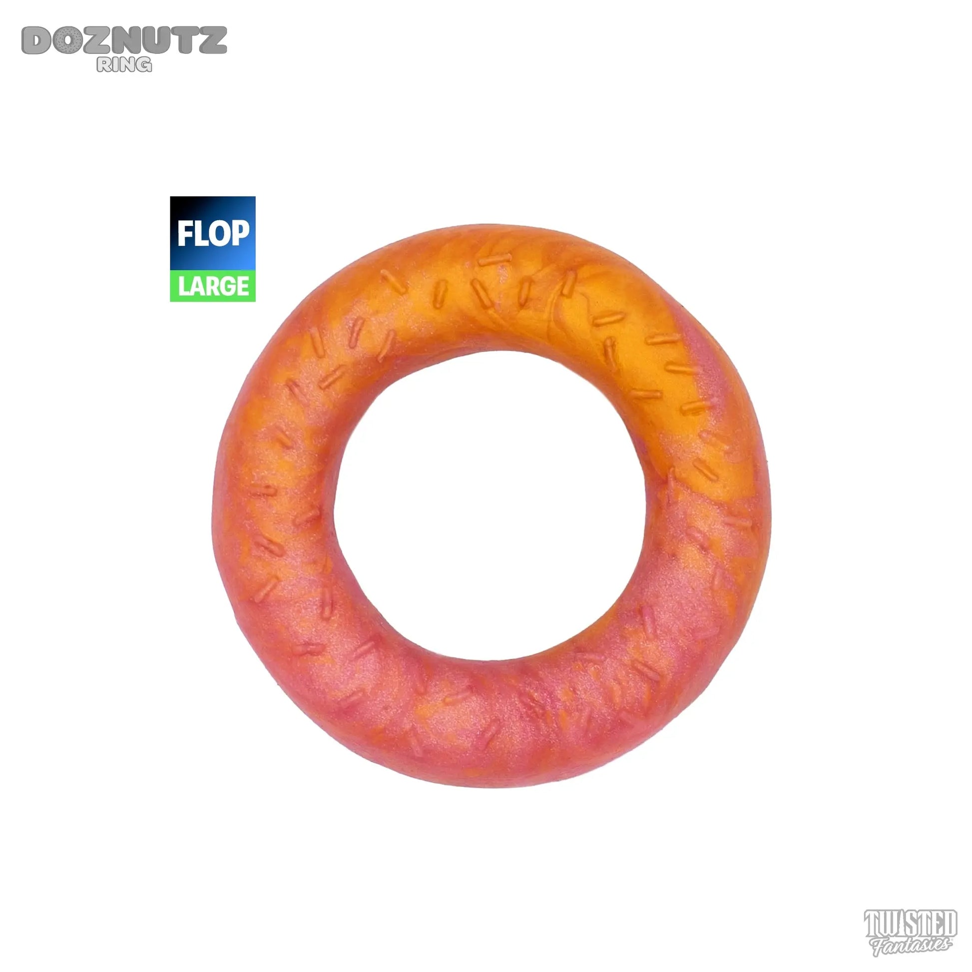 FLOP Large DOZNUTZ the Donut Cock Ring - Medium Twisted Fantasies