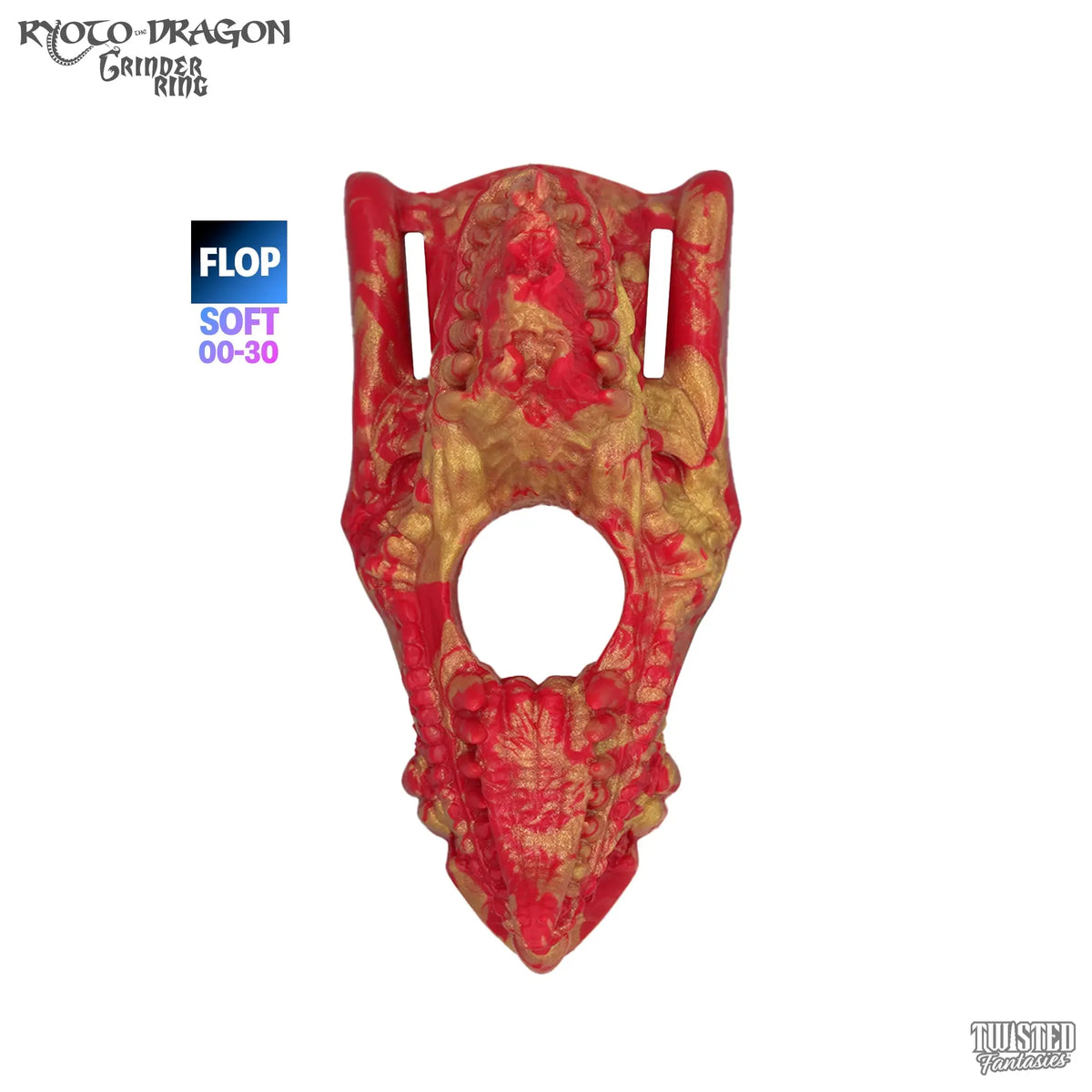 FLOP Ryoto the Dragon Cock Ring Grinder - Soft - with strap Twisted Fantasies