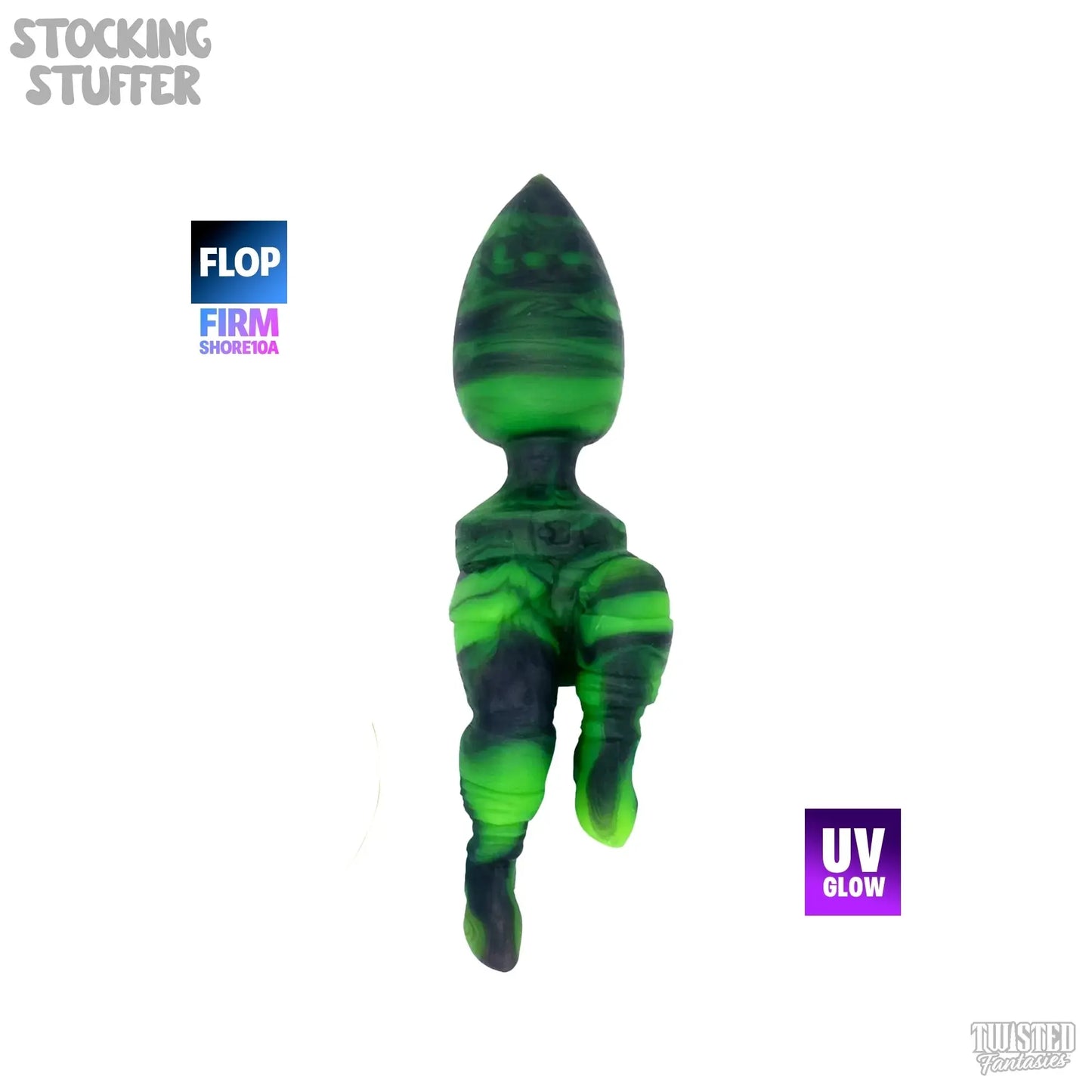 FLOP Stocking Stuffer the Santa Butt Plug - Firm (UV) Twisted Fantasies
