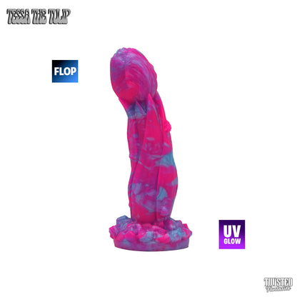 FLOP Tessa the Tulip Dildo - Medium - Suction Cup (UV)