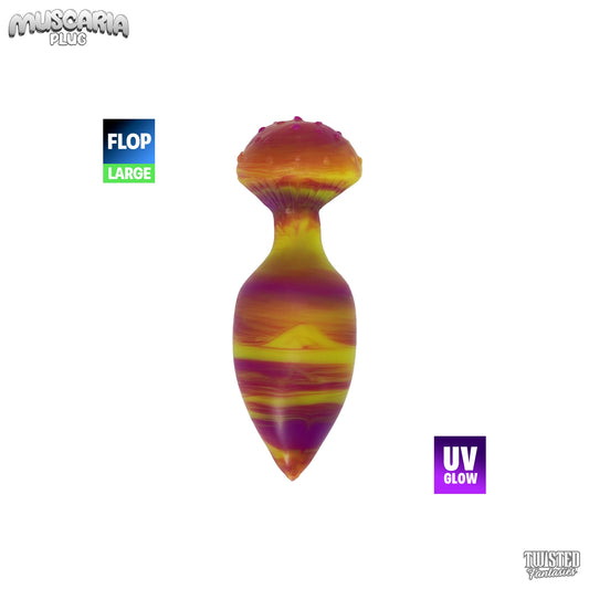 FLOP Large Muscaria the Mushroom Butt Plug - Firm UV)