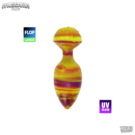 FLOP Large Muscaria the Mushroom Butt Plug - Firm UV)