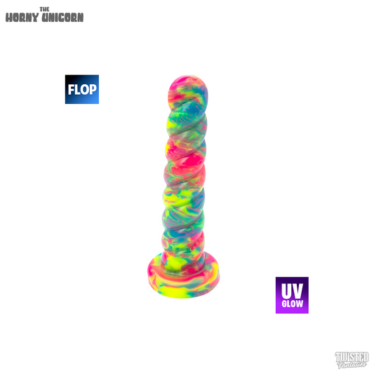 FLOP Horny the Unicorn Dildo - Medium - Suction Cup Base