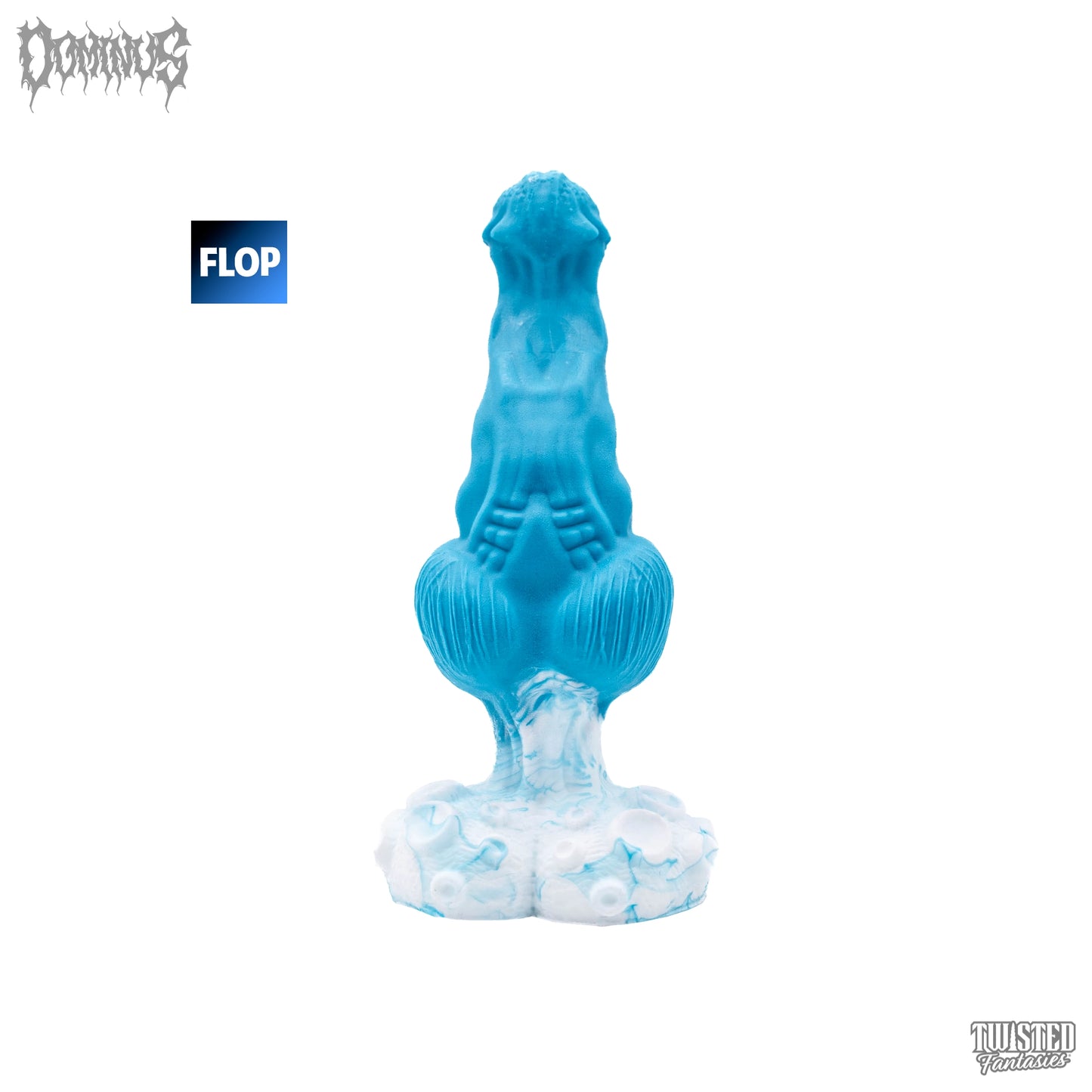 FLOP DOMINUS the Knotted Demon Dildo  - Medium - Suction Cup