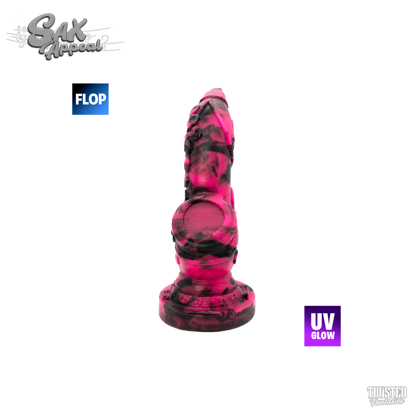 FLOP Sax Appeal the Saxophone Dildo - Medium - Suction (UV)