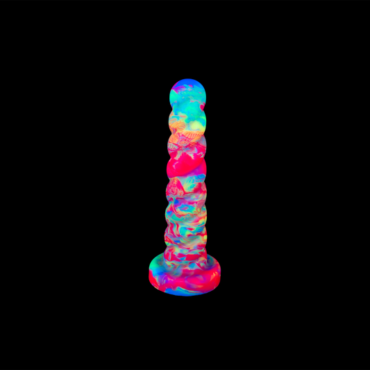 FLOP Horny the Unicorn Dildo - Med - Suction Cup Base