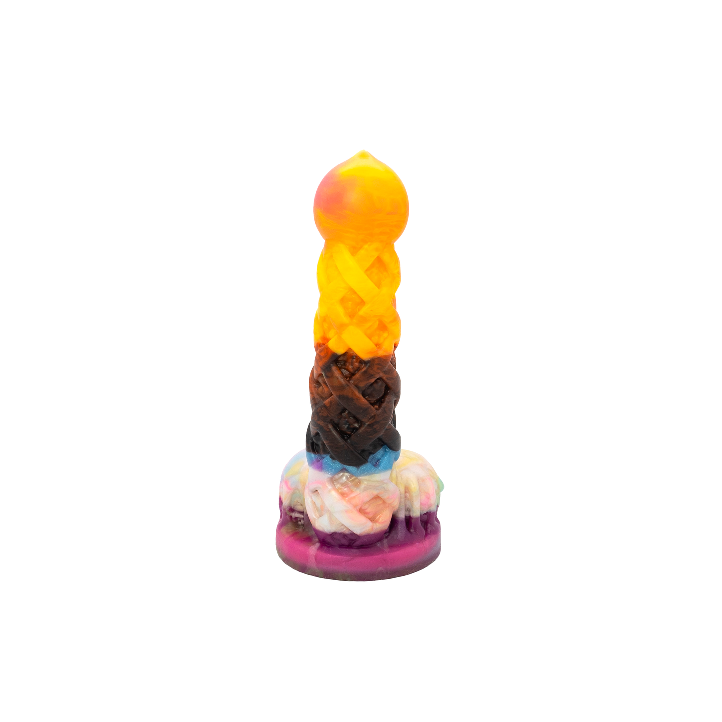 FLOP Peach Pie A La Mode Dildo - Med - Standard Base (UV)