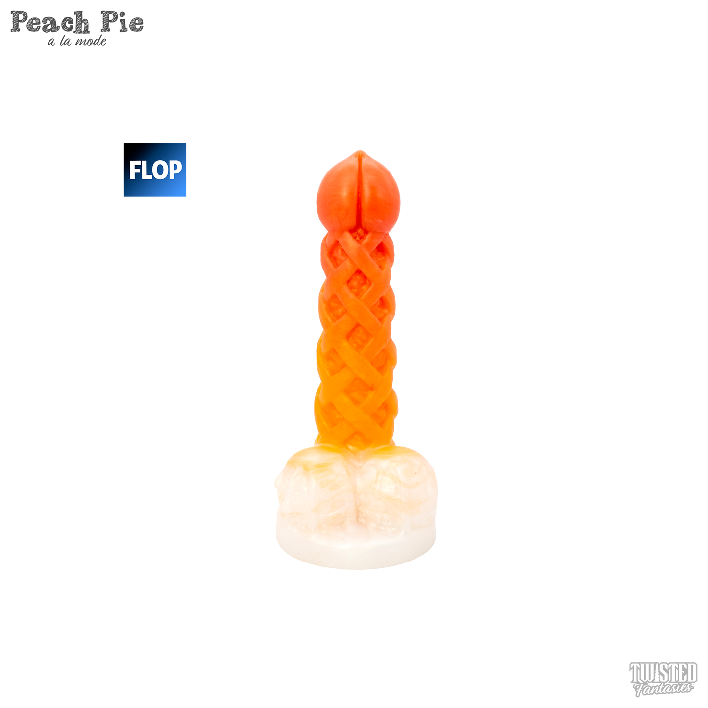 FLOP Peach Pie A La Mode Dildo - Med - Standard Base