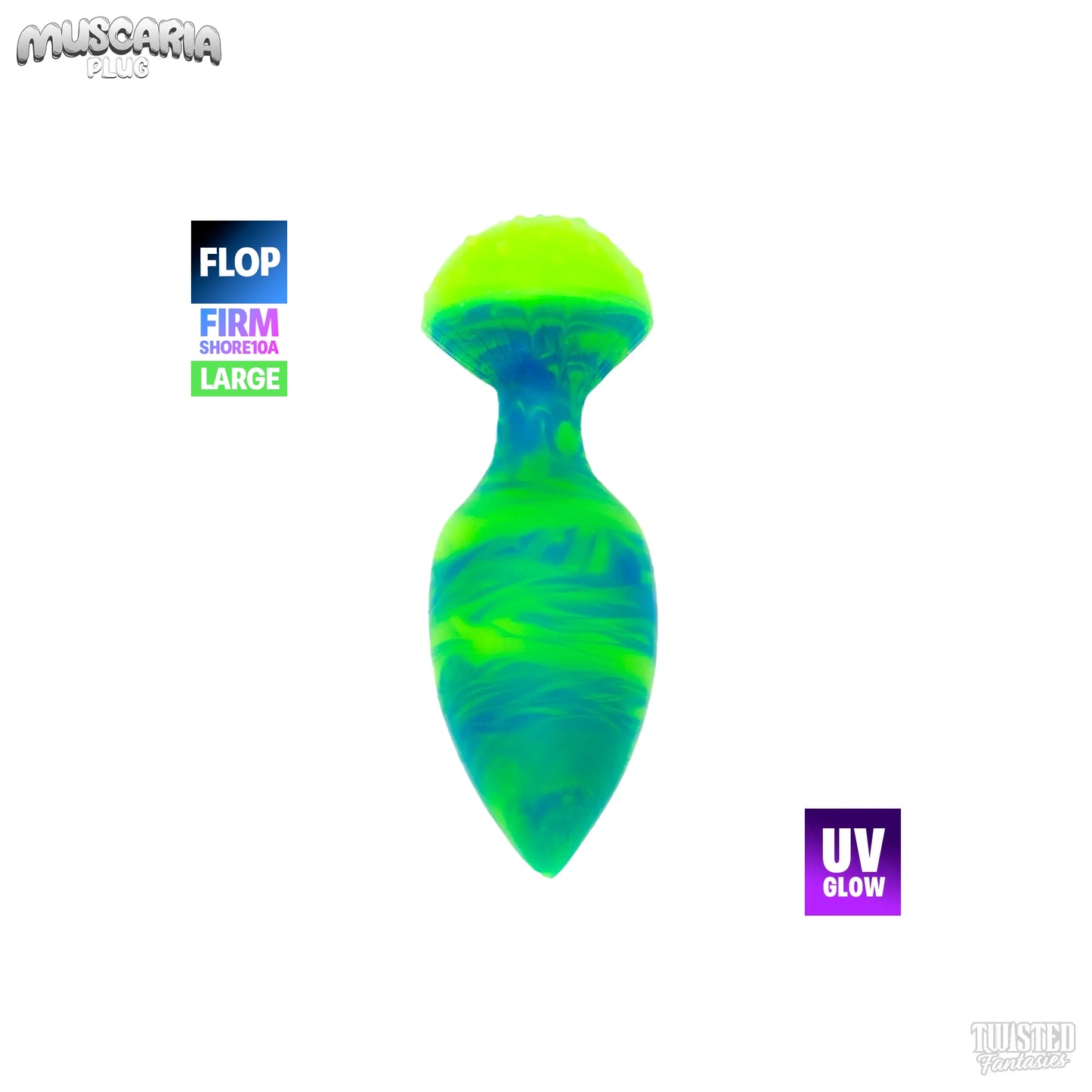 FLOP Large Muscaria the Mushroom Butt Plug - Firm (UV)