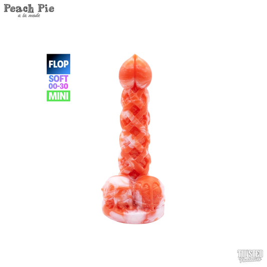 FLOP Mini Peach Pie A La Mode Dildo - Soft - Suction Cup Base