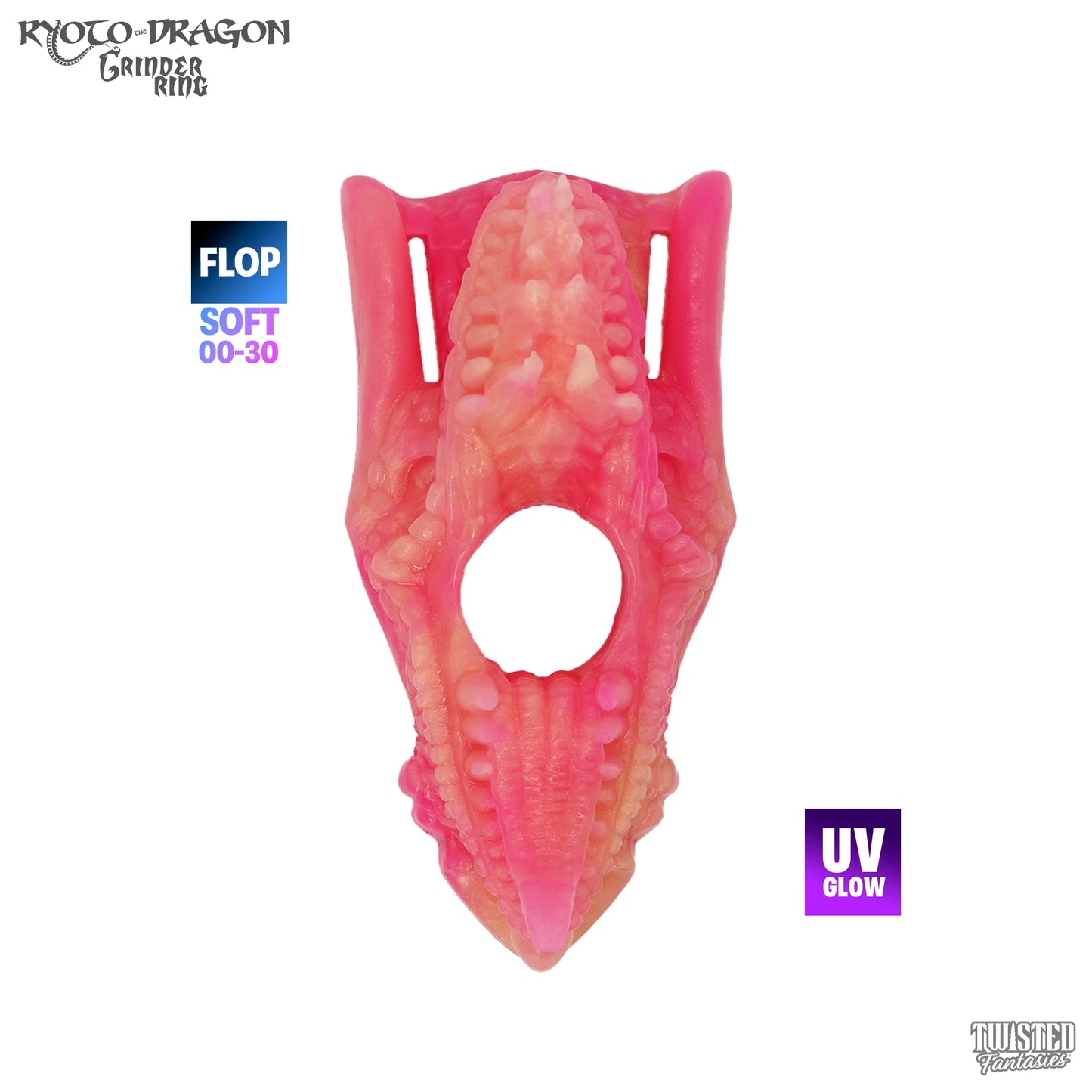 FLOP Ryoto the Dragon Cock Ring Grinder - Soft (UV)