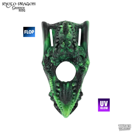 FLOP Ryoto the Dragon Cock Ring Grinder - Medium (UV)