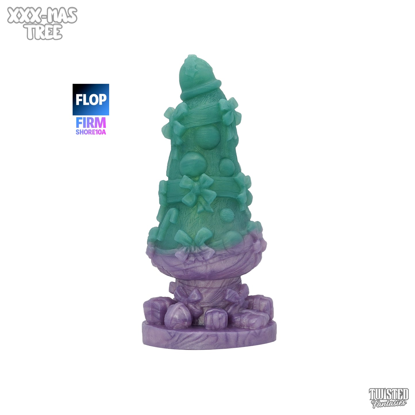 FLOP XXX-Mas Tree Holiday Dildo - Firm - Suction Cup