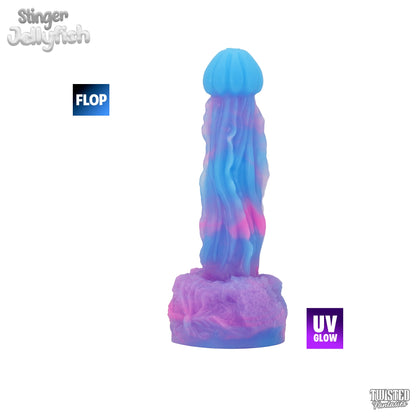 FLOP Stinger the Jellyfish Dildo - Medium - Suction Cup (UV)