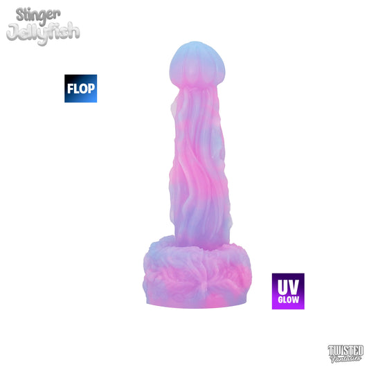 FLOP Stinger the Jellyfish Dildo - Medium - Suction Cup (UV)
