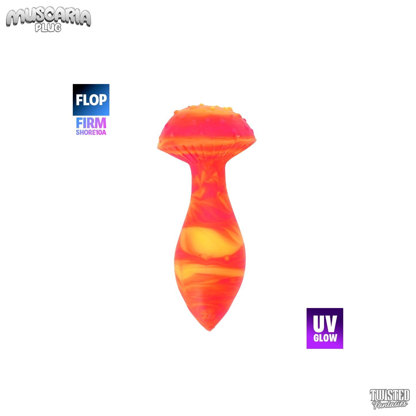 FLOP Muscaria the Mushroom Butt Plug - Firm (UV)