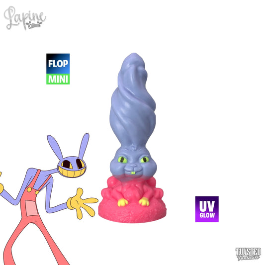 FLOP Mini Lapine the Fantasy Furry Bunny Dildo - Medium - Suction Cup
