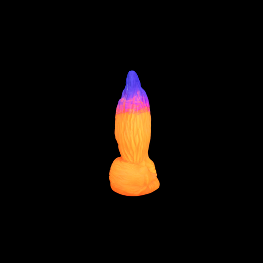 Premade Mini Foxy the Fox Fantasy Dildo - Medium - Suction Cup (UV)