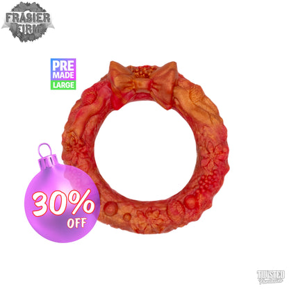 Premade Large Frasier Firm the Christmas Wreath Cock Ring - medium