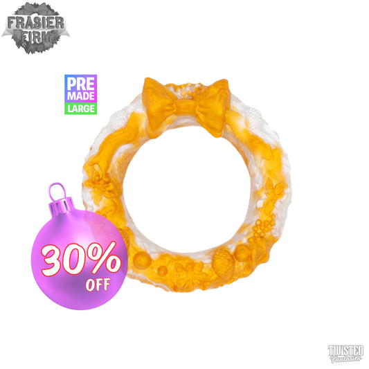 Premade Large Frasier Firm the Christmas Wreath Cock Ring - medium