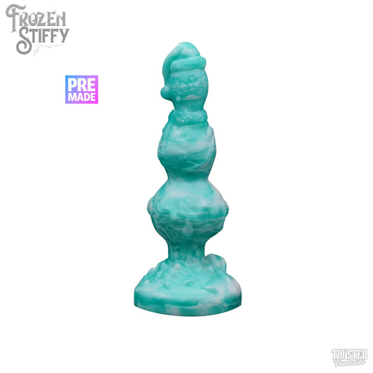 Premade Frozen Stiffy the Knotted Snowman Dildo - Medium - Suction Cup