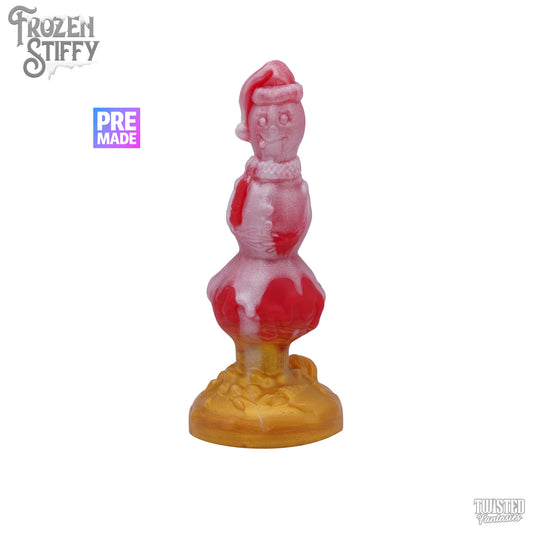 Premade Frozen Stiffy the Knotted Snowman Dildo - Medium - Suction Cup