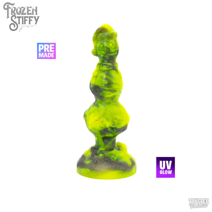 Premade Frozen Stiffy the Knotted Snowman Dildo - Medium - Standard Base (UV)