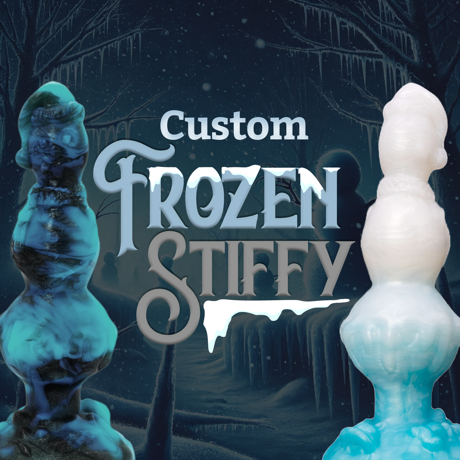 Frozen Stiffy the Knotted Snowman Dildo