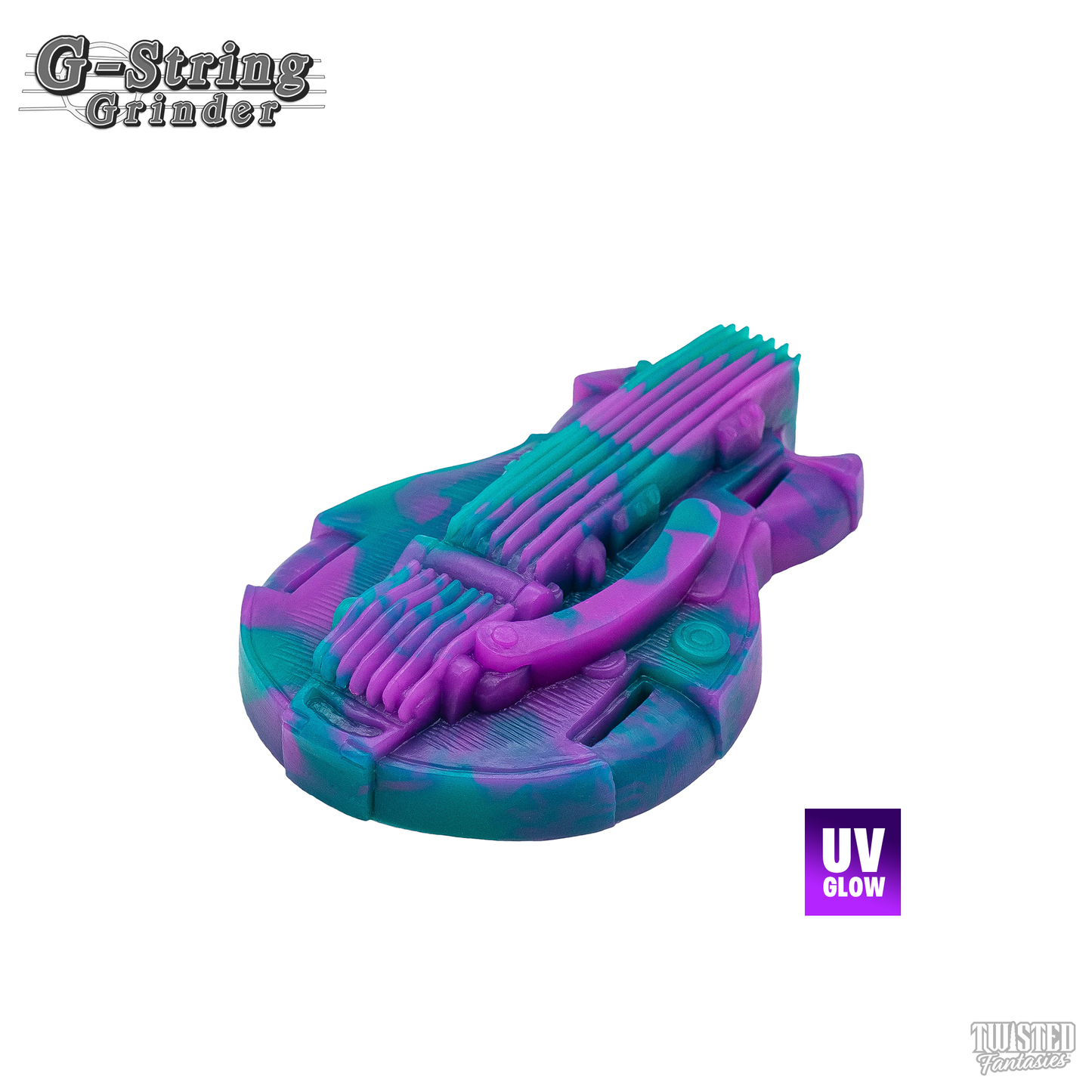G-String the Guitar Grinder Sex Toy Green UV Purple Marble