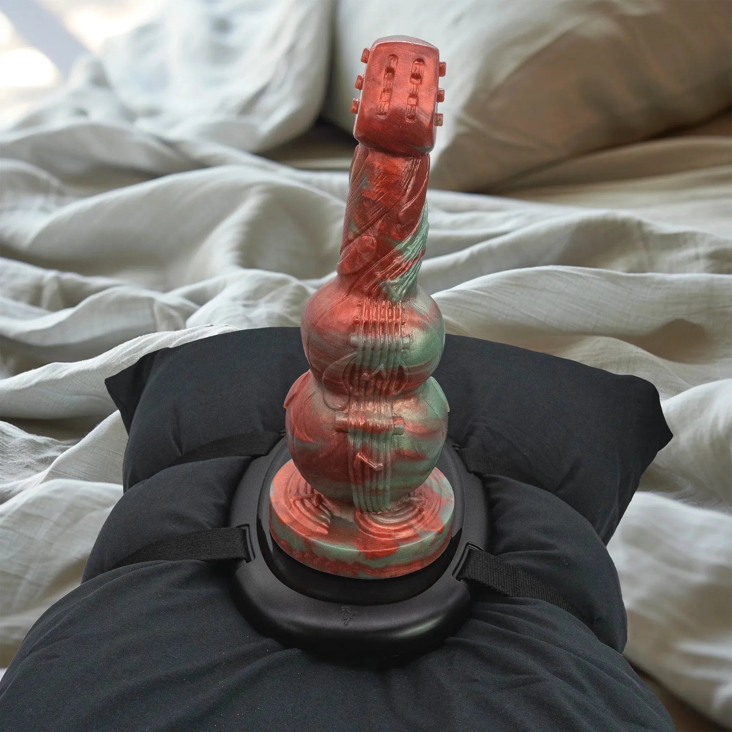 G-Sting Advanced Knotted Dildo on Solo Saddle Dildo mount