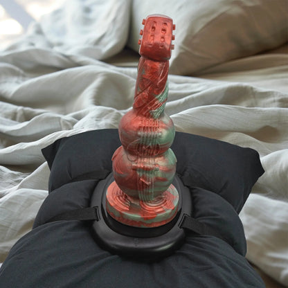 G-Sting Advanced Knotted Dildo on Solo Saddle Dildo mount